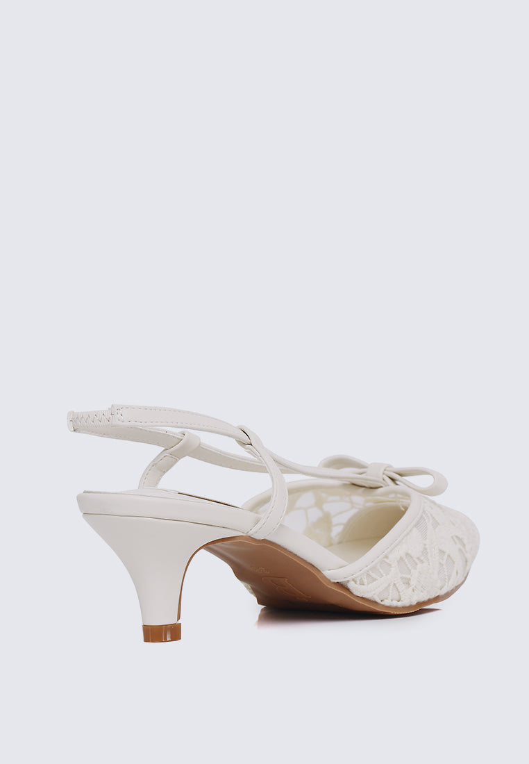 Colette Comfy Heels In Beige
