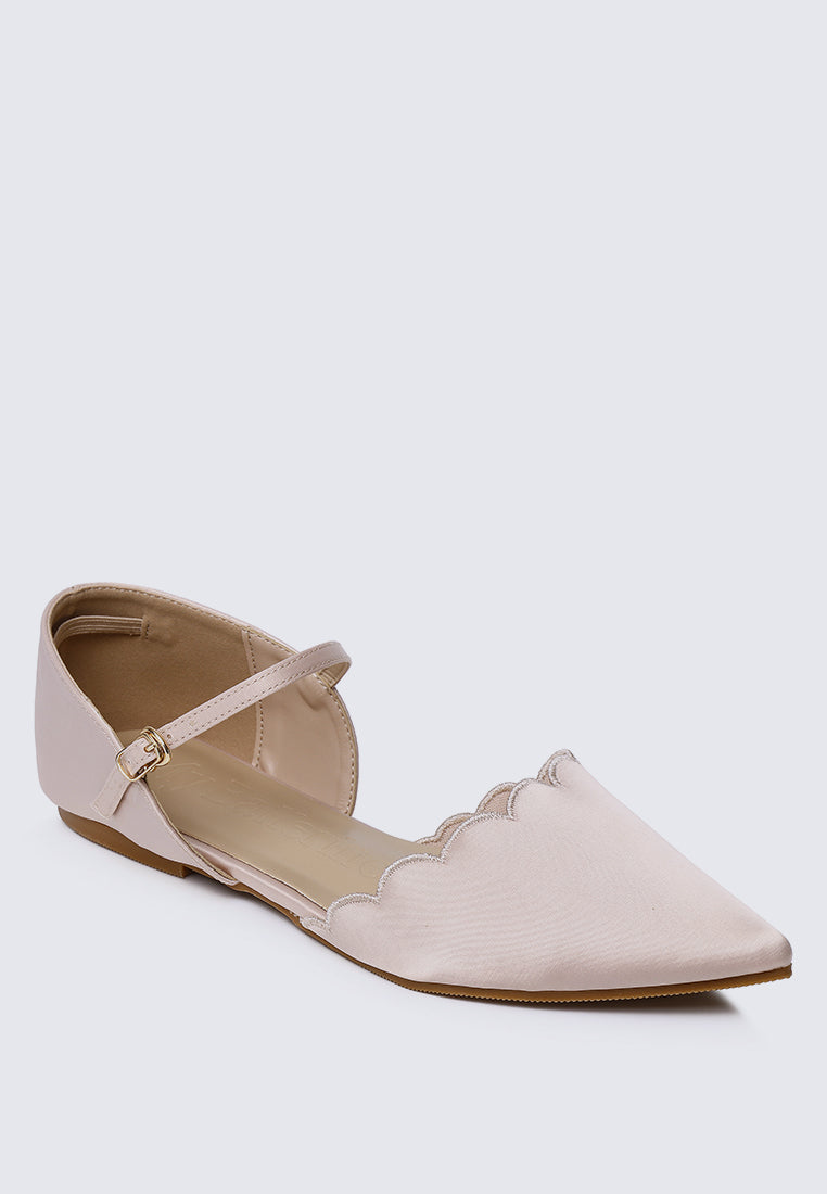 Azzurra Comfy Ballerina In Beige