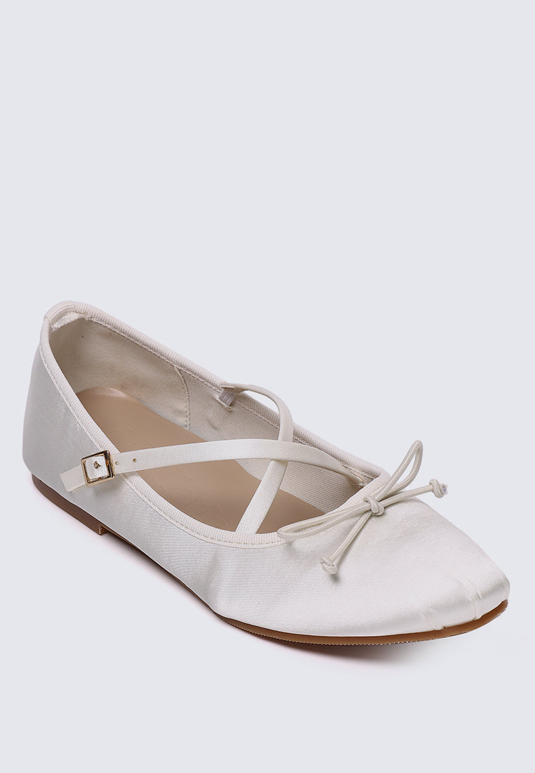 Erino Comfy Ballerina In Beige