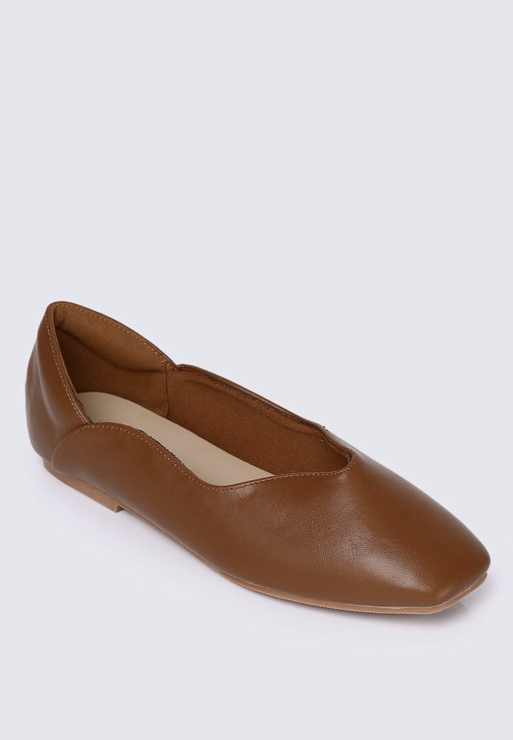 Etta Comfy Ballerina In Brown