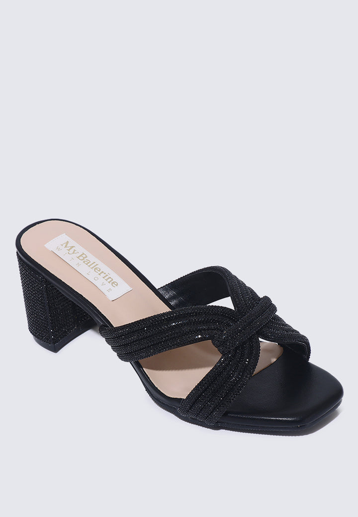 Suri Comfy Heels In Black