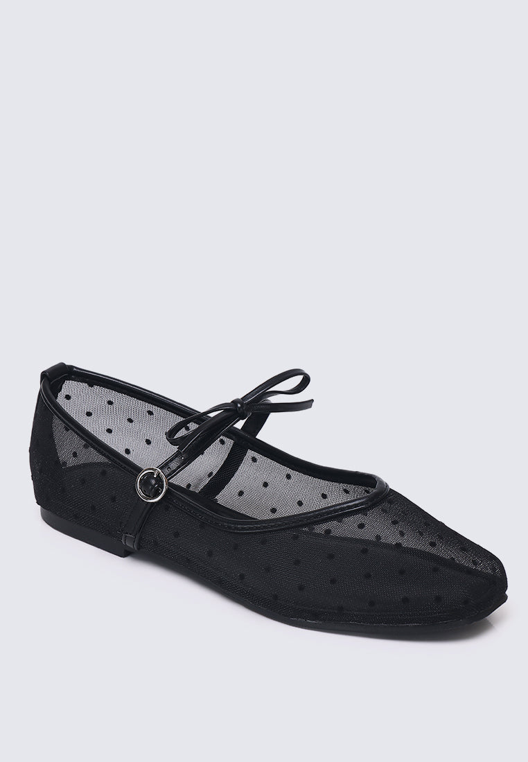 Lilou Comfy Ballerina In Black