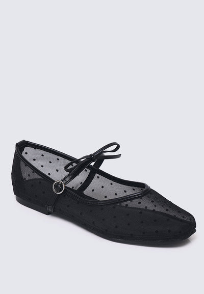 Lilou Comfy Ballerina In Black