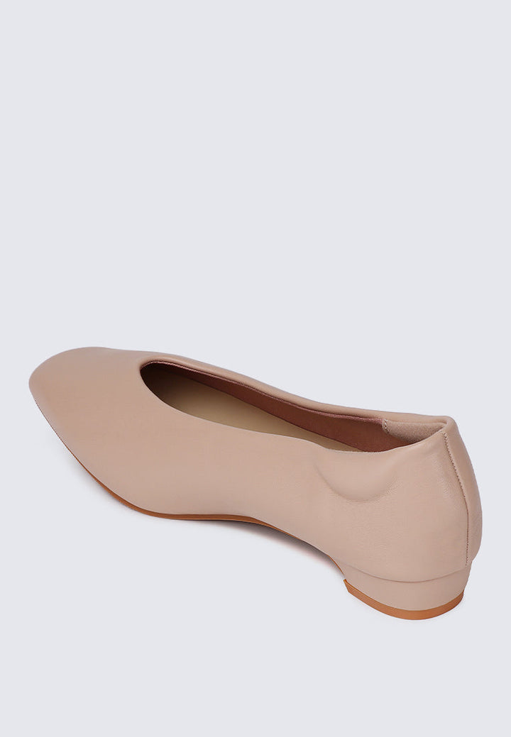 Priscilla Comfy Heels In Nude Pink