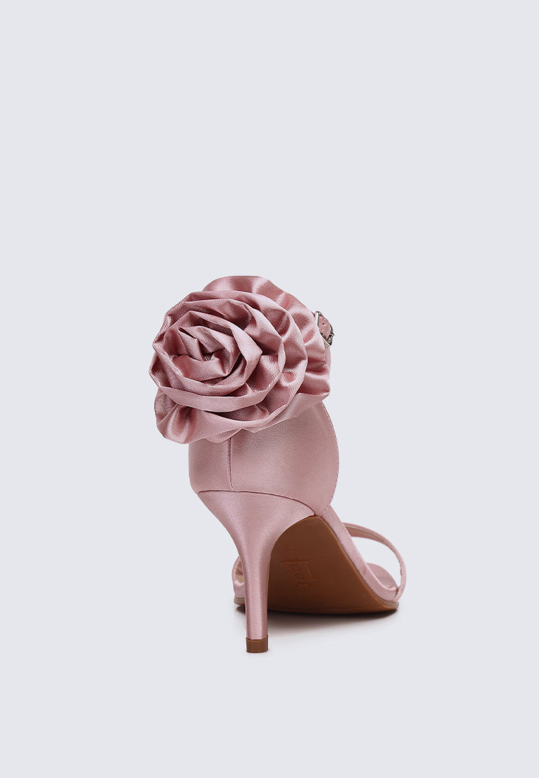 Roxanne Comfy Heels In Dusty Pink