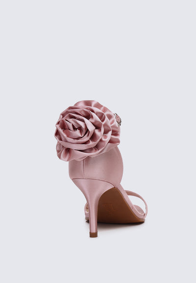 Roxanne Comfy Heels In Dusty Pink