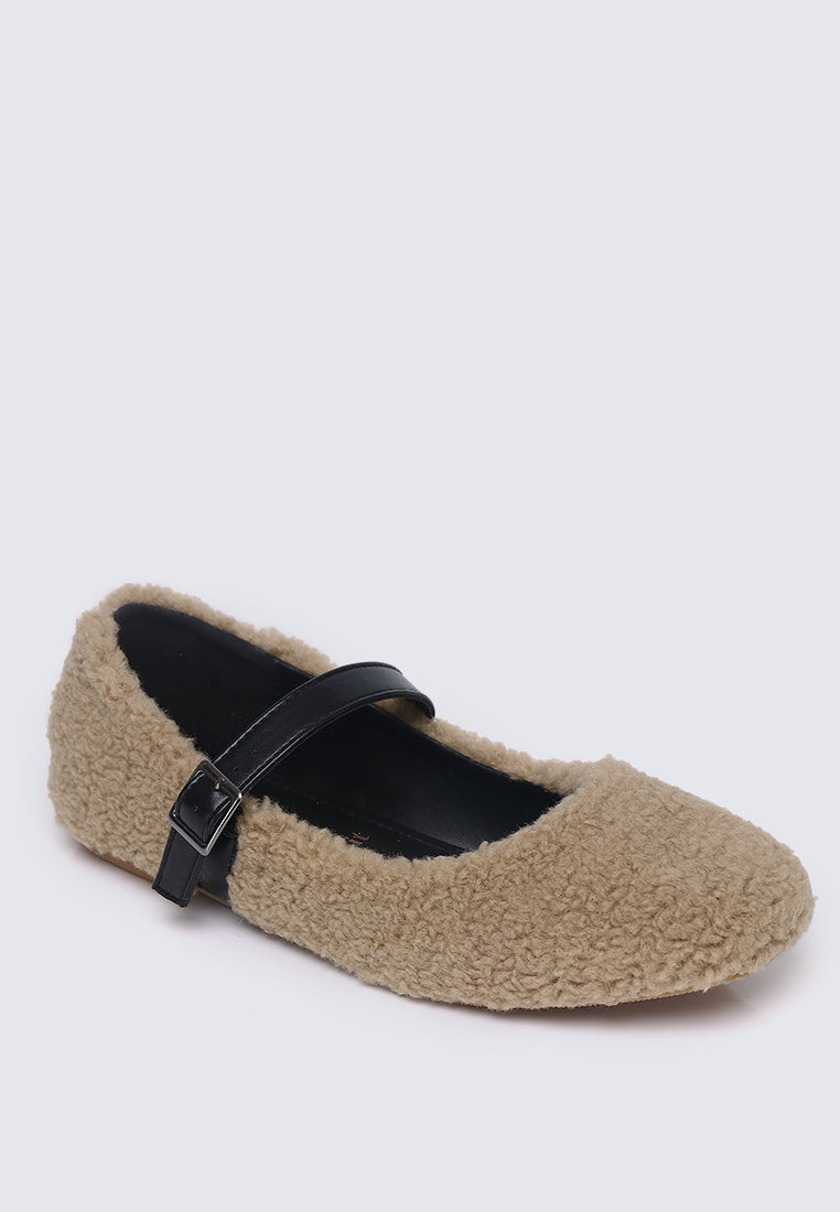 Margot FlexFit Comfy Ballerina In Beige