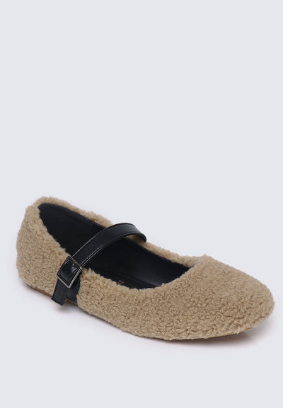 Margot FlexFit Comfy Ballerina In Beige
