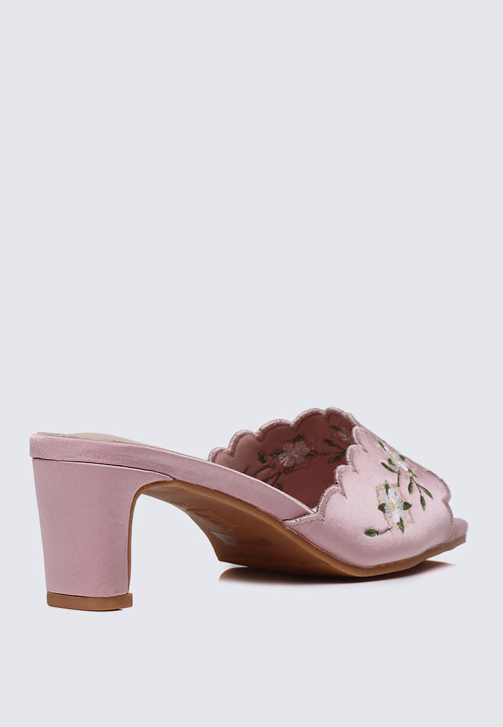 Katarina Comfy Heels In Pink
