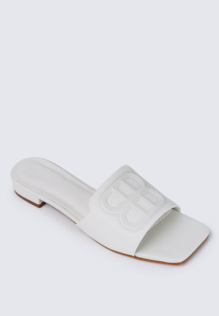 Michelle Comfy Sandals In White