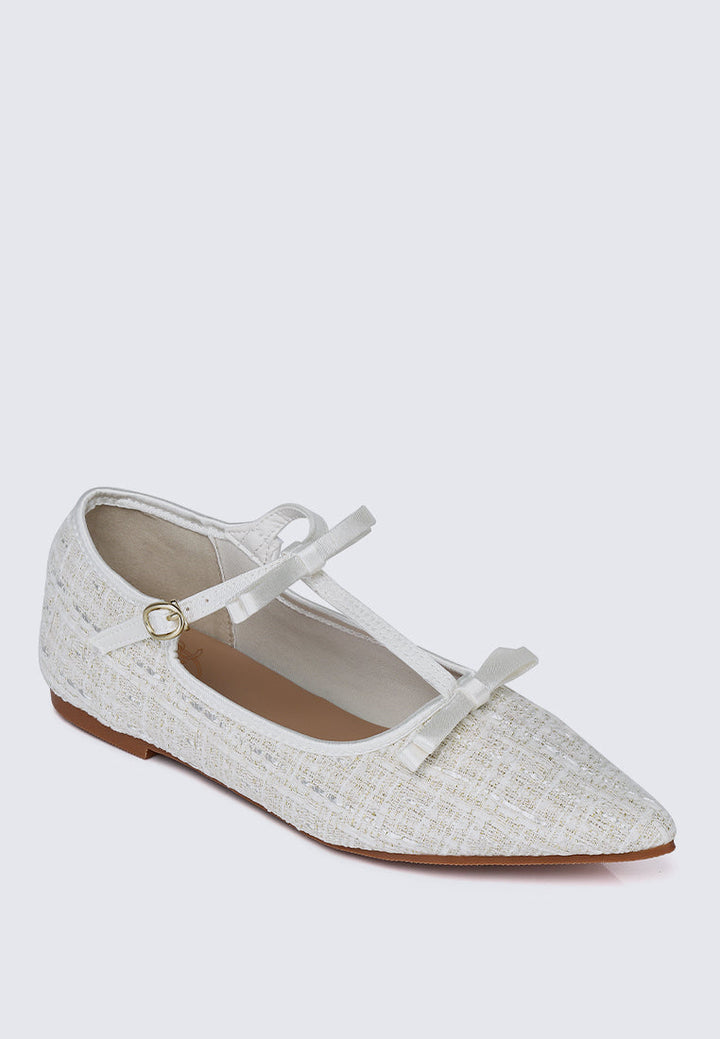 Adelaide Comfy Ballerina In Beige