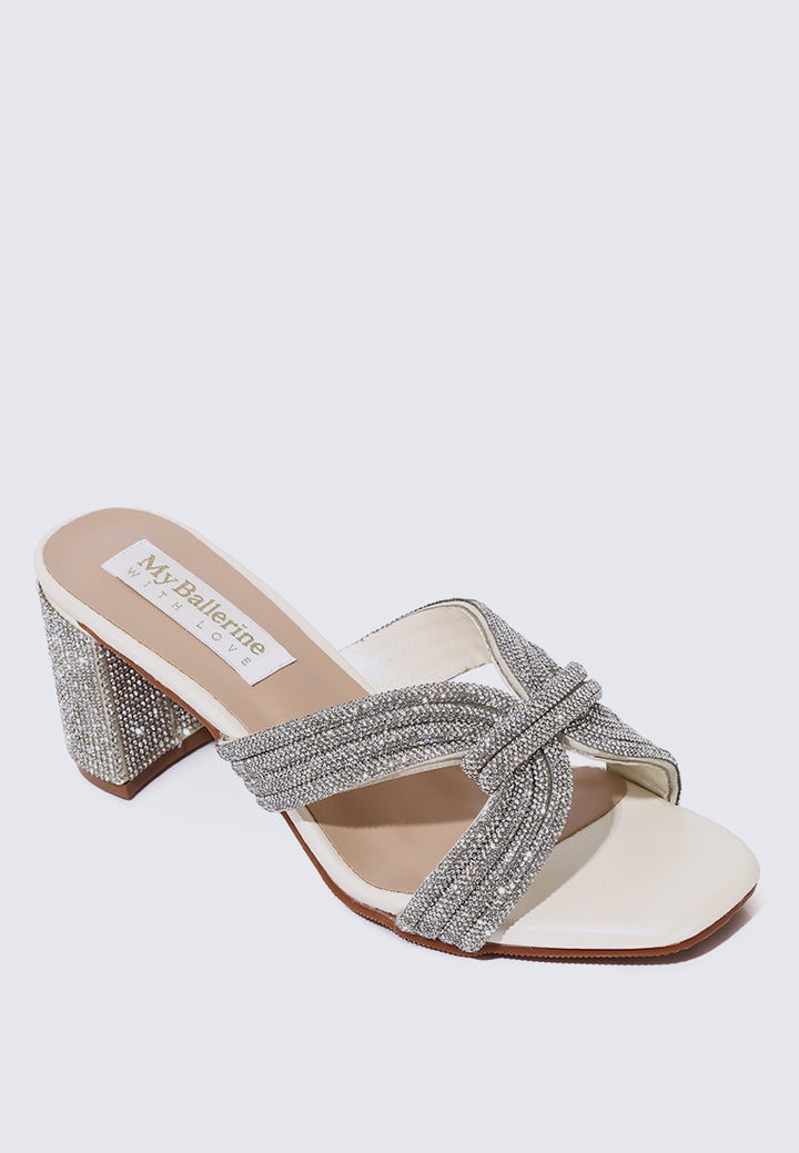 Suri Comfy Heels In Ivory