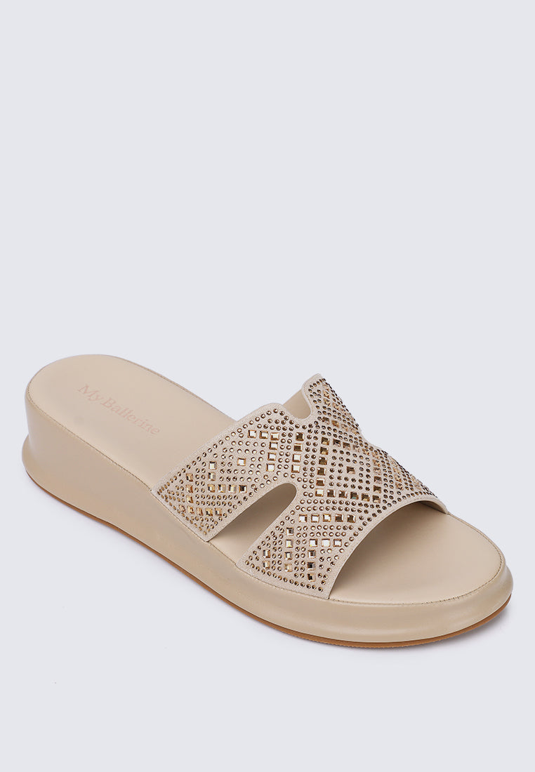 Gentle Feet Comfy Wedges In Nude
