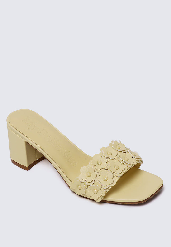 Cyrene Comfy Heels In Butter
