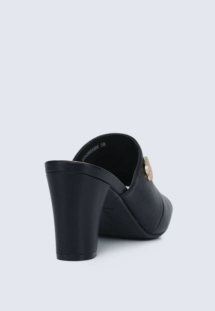 Sara Comfy Heels In Black