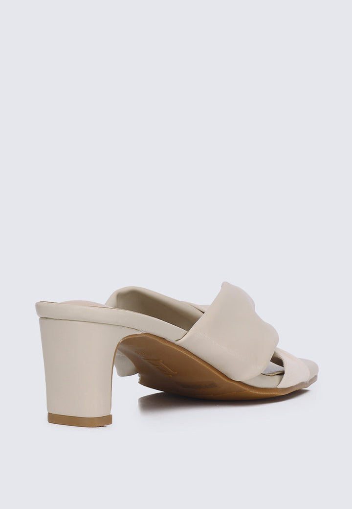 Tiramisu Comfy Heels In Beige