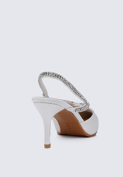 Abigail Comfy Heels In Silver