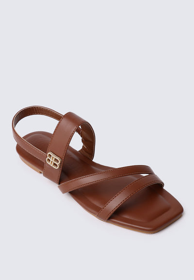 Bellissa Comfy Sandals In Brown