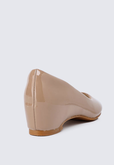 Helene WideFit Comfy Pumps In Taupe