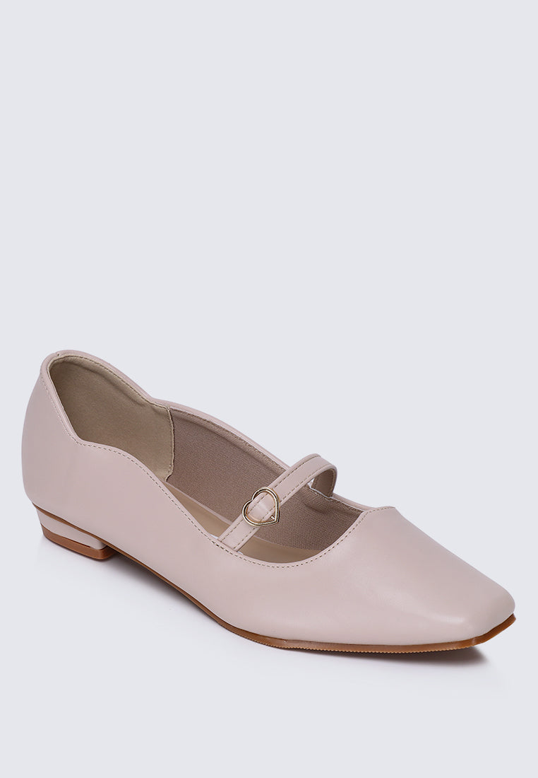 Romans' Cupid Comfy Ballerina In Nude