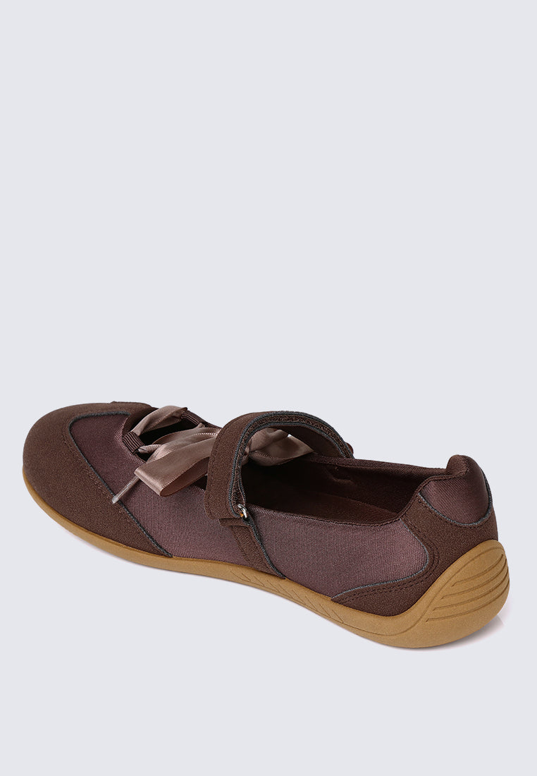 Luluna Comfy Ballet Sneakers In Espresso