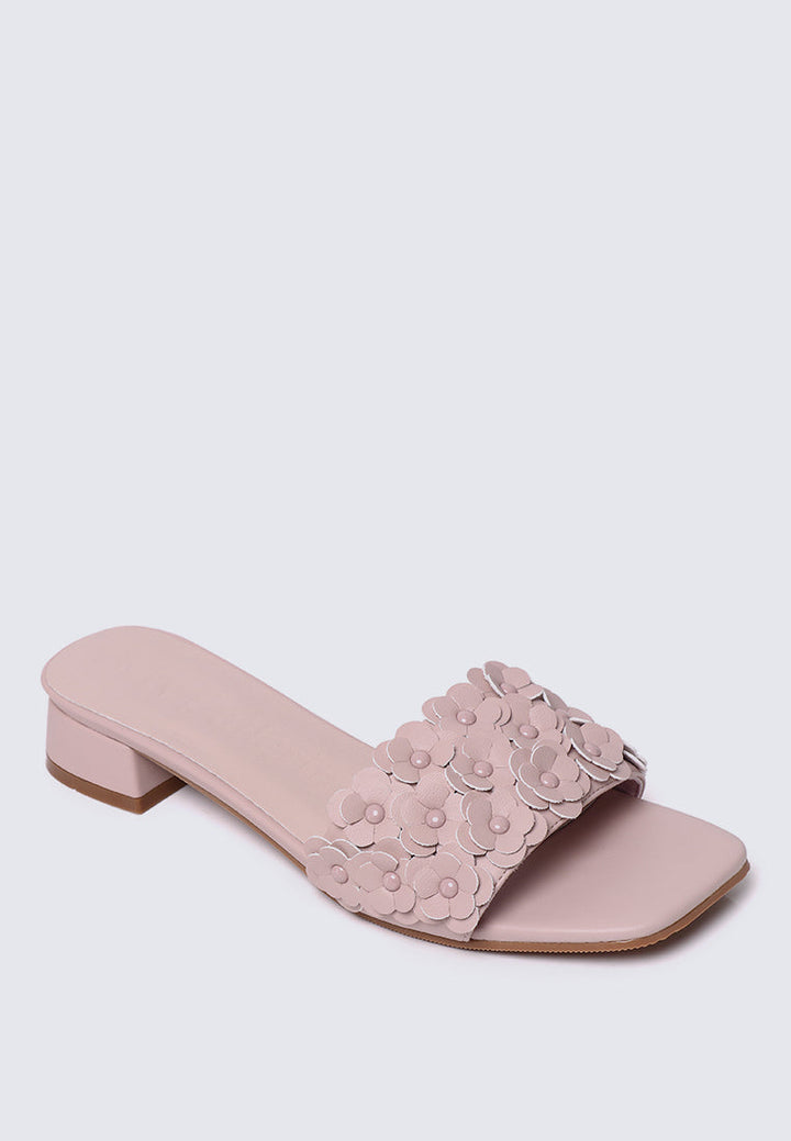 Corinne Comfy Sandals In Nude Pink