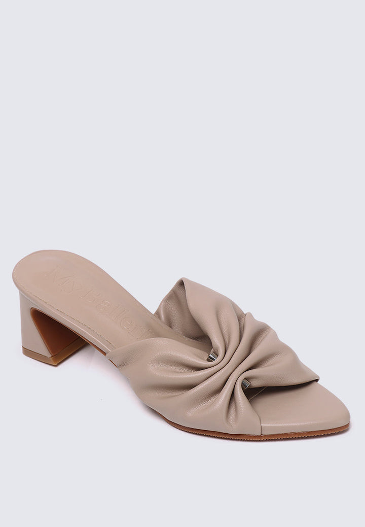 Kailia Comfy Heels In Nude