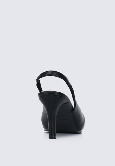 Bovis Comfy Heels In Black