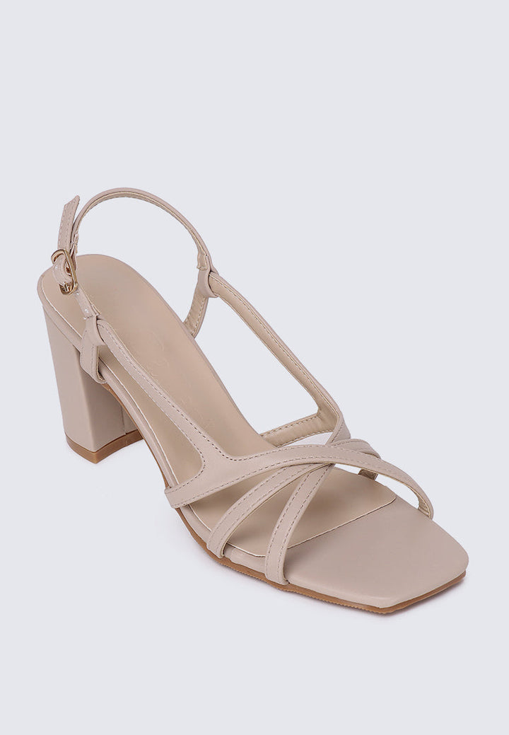 Sooya Comfy Heels In Almond