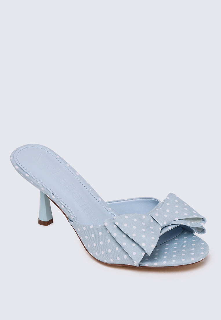 Polina Comfy Heels In Light Blue