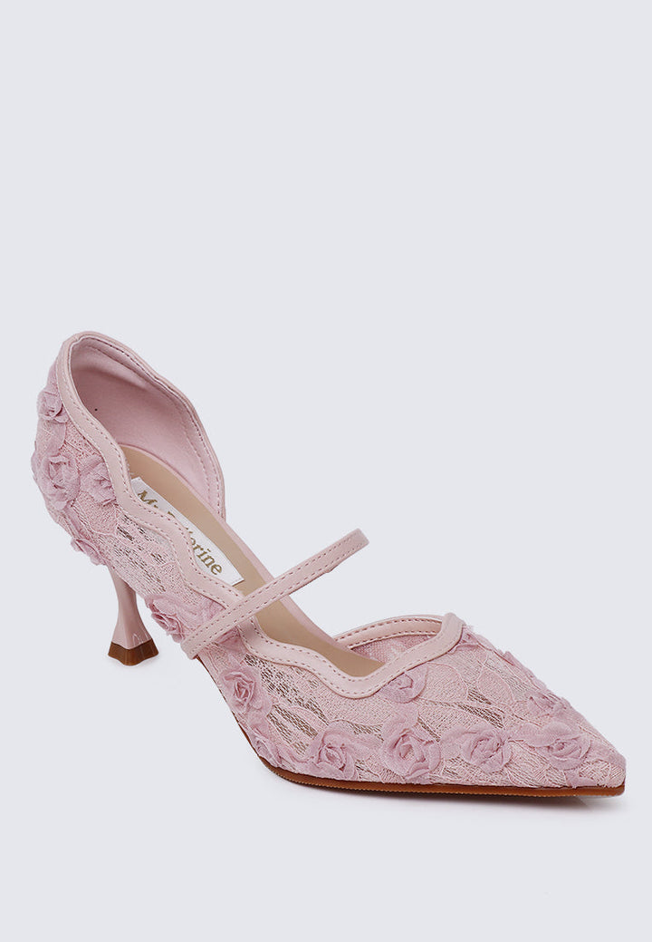 Cristelle Comfy Heels In Pink
