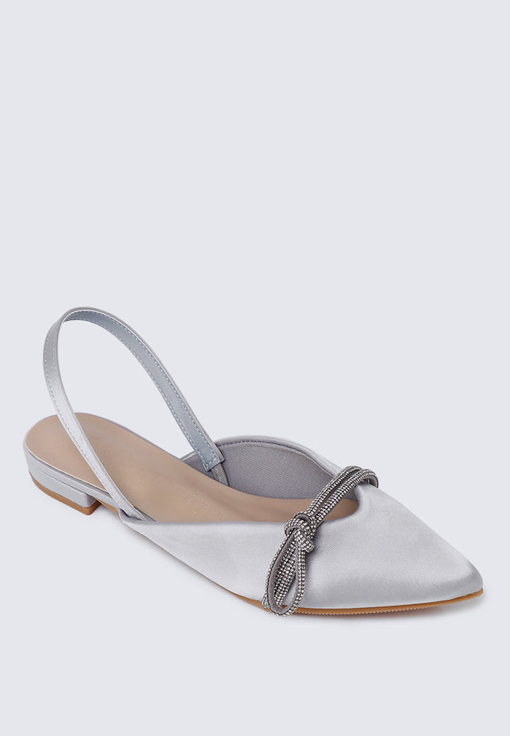 Knotura Comfy Ballerina In Silver