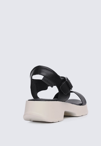 Go Walk Comfy Sandals In Black