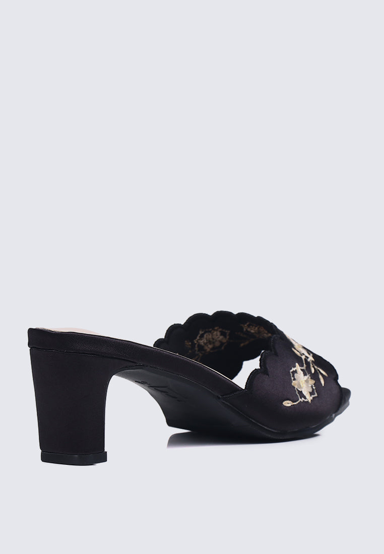 Katarina Comfy Heels In Black