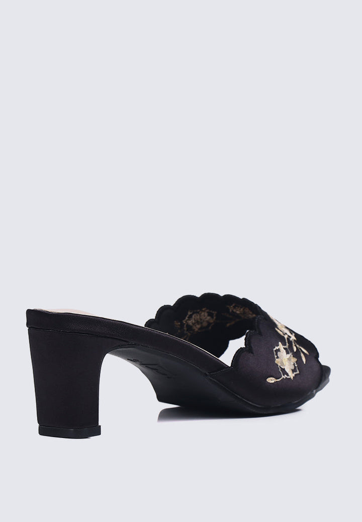 Katarina Comfy Heels In Black