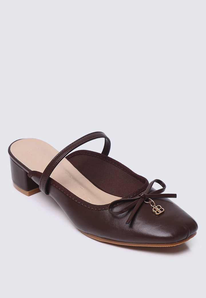 Cocoa Crème Comfy Heels In Espresso
