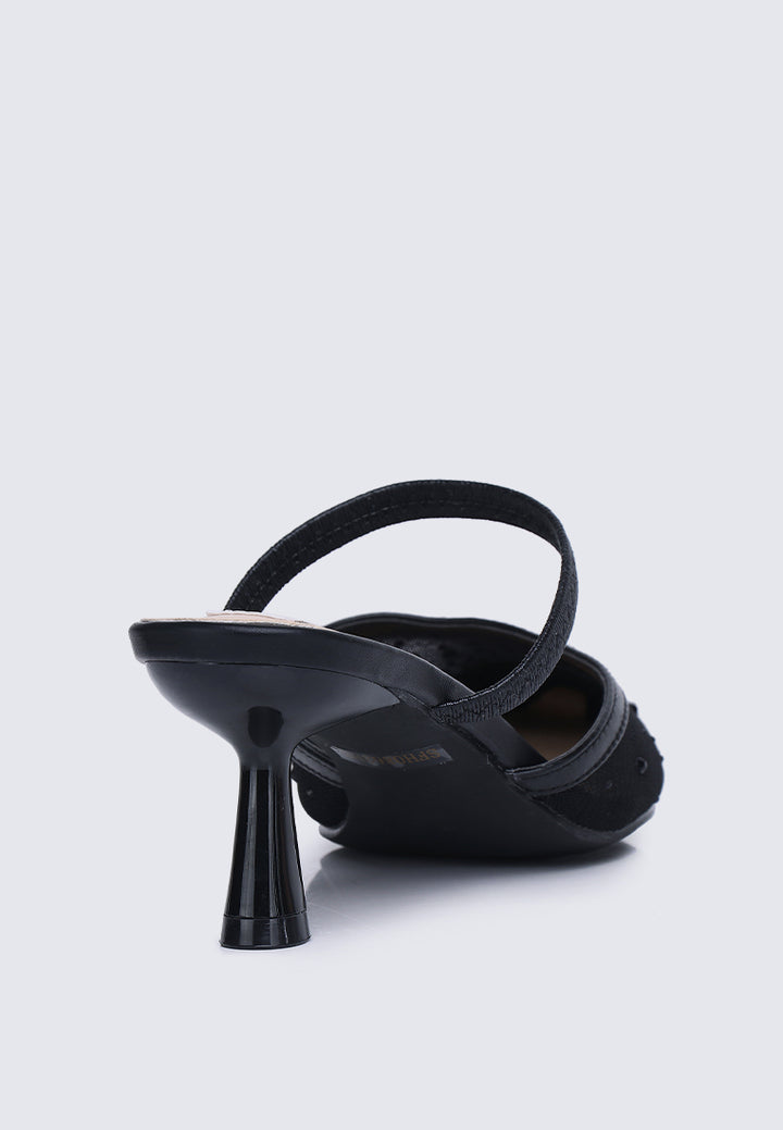 Amelia Comfy Heels In Black