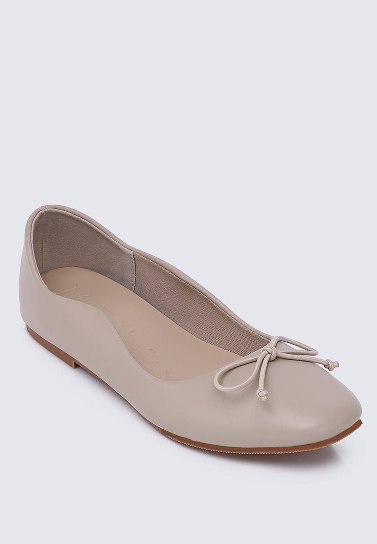 Dorra Comfy Ballerina In Almond
