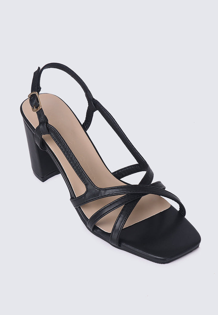 Sooya Comfy Heels In Black