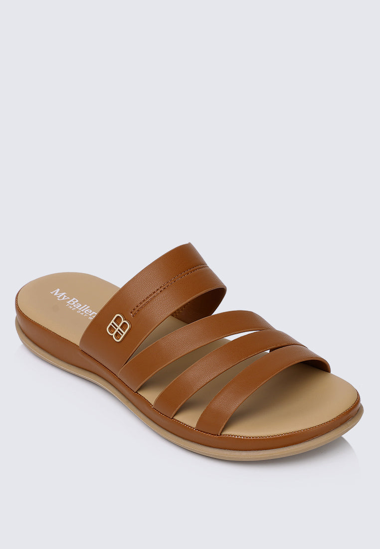Walk Lite Comfy Sandals In Brown