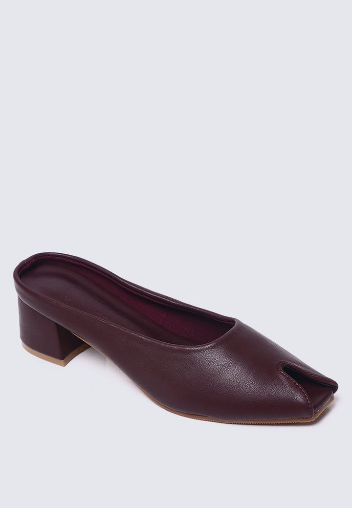 Lani Comfy Heels In Maroon