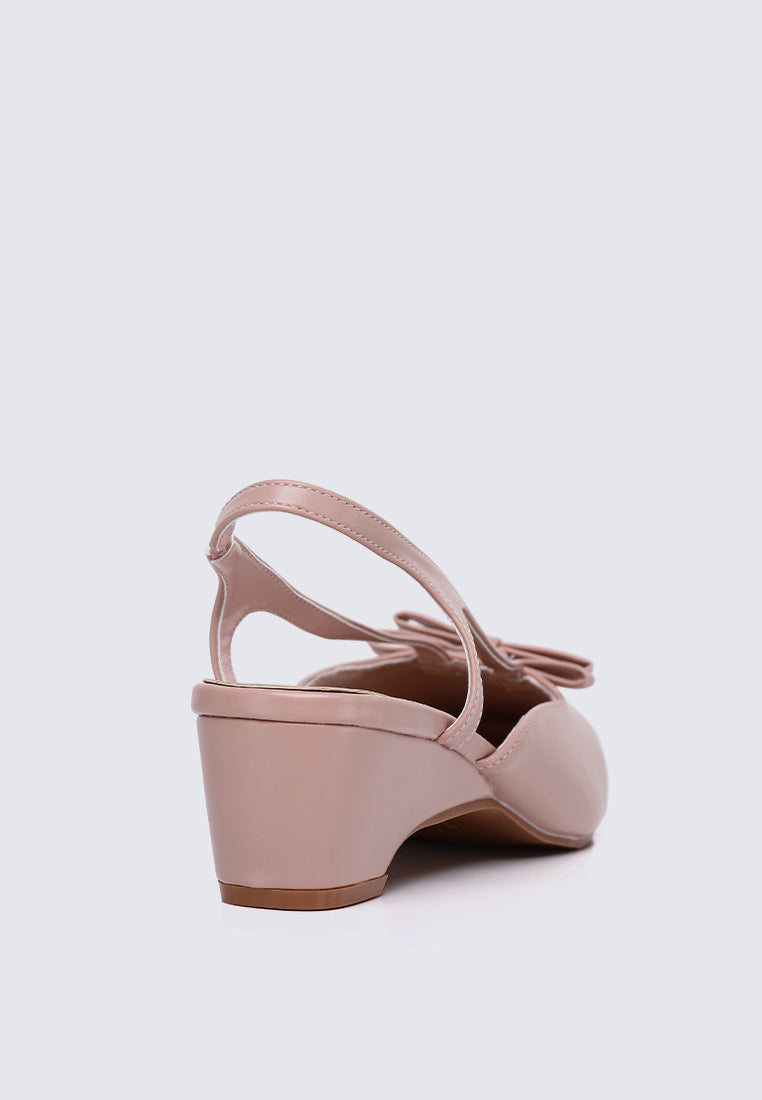 Anya Comfy Heels In Pink