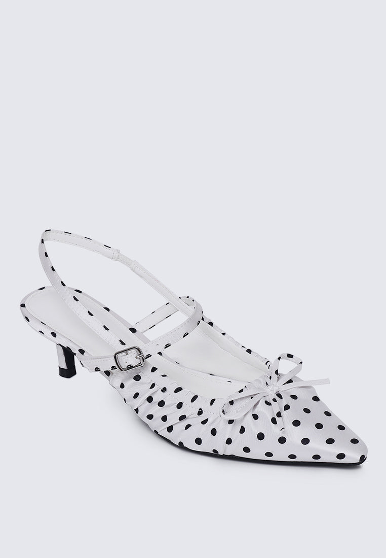Amora Comfy Heels In White
