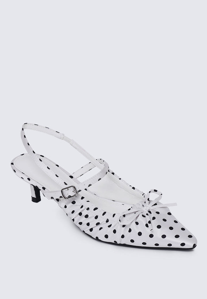 Amora Comfy Heels In White