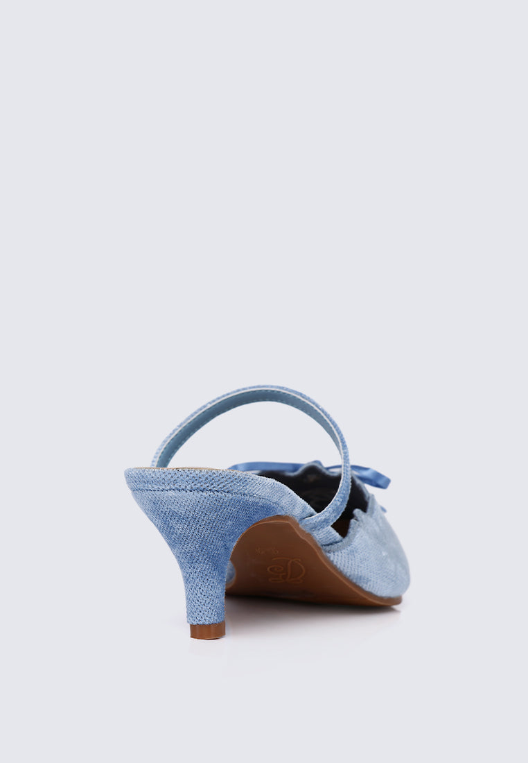 Lisbeth Comfy Heels In Blue