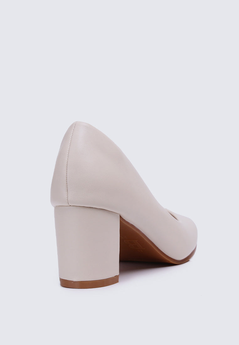 Pauline Comfy Heels In Beige