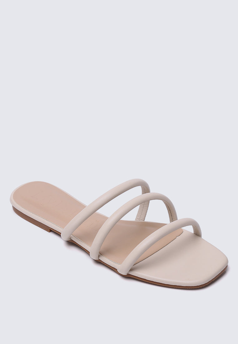 Nevaeh Comfy Sandals In Beige