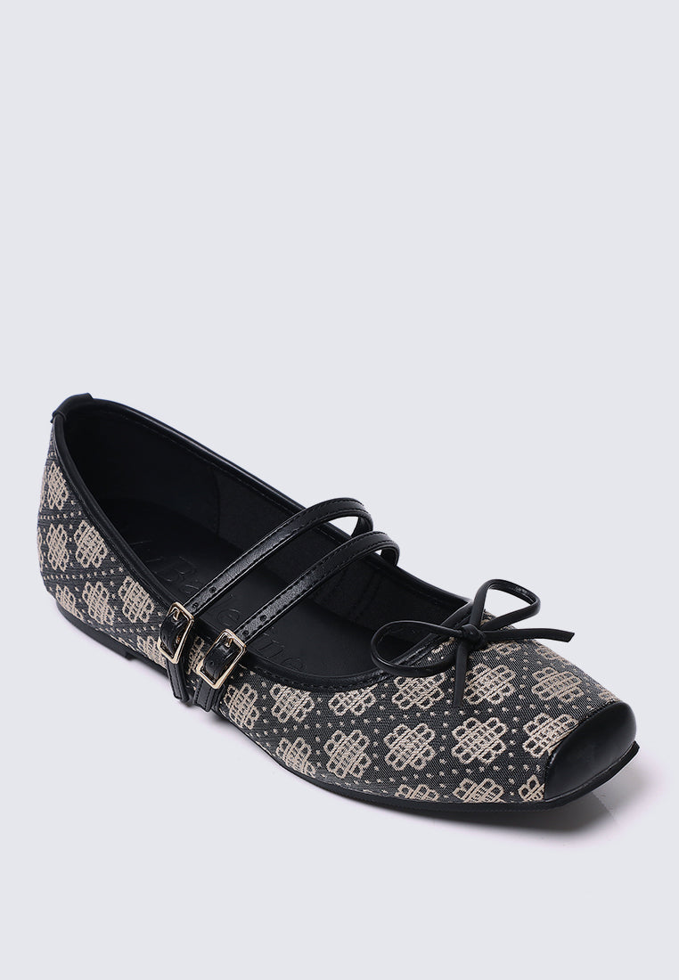 Zahra Comfy Ballerina In Black