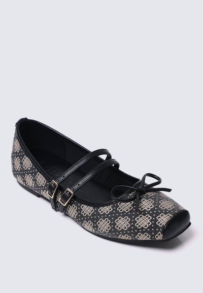 Zahra Comfy Ballerina In Black