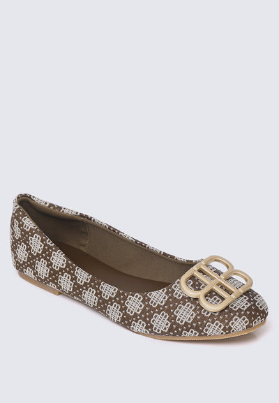 Melati Comfy Ballerina In Espresso